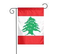 XBKGOHA Drapeau du Liban pour jardin, extérieur, cour, décoration tendance, 30,5 x 45,7 cm