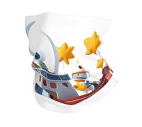 XBKGOHA Foulard de sport à motif robot sur un bateau respirant absorbant la transpiration, masque facial, protège-poignet
