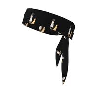 XBKGOHA Foulard de sport à motif The Story of People and Dogs - Absorbe la transpiration et respirant - Bandeau de mouvement - Double face