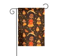 XBKGOHA Jolie femme africaine - Mât de drapeau extérieur - Décoration de cour - 30,5 x 45,7 cm