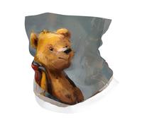 XBKGOHA Le petit ours voyage autour du monde foulard de sport respirant absorbant la transpiration, masque facial, protège-poignet