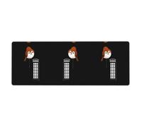 XBKGOHA Little Sparrow Next To The Telephone Booth Tapis de souris extra large Forte adhérence, durable, bord de verrouillage précis 30,5 x 80 cm