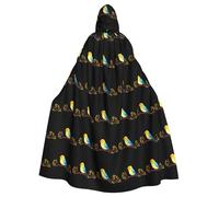 XBKGOHA Little Sparrow On A Branch Cape à capuche pour adulte sans fermeture éclair, confortable pour les fêtes costumées