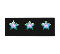 XBKGOHA Little Star On Morning Glory Tapis de souris extra large Forte adhérence, durable, bord de verrouillage précis 30,5 x 80 cm