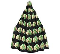 XBKGOHA Little Turtle In The Shell Cape à capuche imprimée pour adulte sans fermeture éclair, confortable pour les fêtes costumées