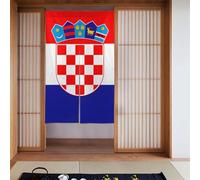 XBKGOHA Lot de 2 rideaux imprimés drapeau de la République de Croatie, 86,4 x 142,2 cm, bon drapé, lisses et pas facilement froissés, rideaux en tissu, séparateurs de pièce