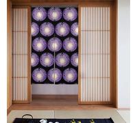 XBKGOHA Lot de 2 rideaux imprimés Little Stars in the Purple Vortex 86,4 x 142,2 cm Bon drapé, lisses et ne se froissent pas facilement, rideaux en tissu, séparateurs de pièce