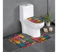 XBKGOHA Lot de 3 tapis de sol antidérapants colorés pour un confort ultime, salles de bains maîtres