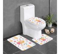XBKGOHA Lot de 3 tapis de sol antidérapants - Contes de fées dans les dessins animés - Tapis de salle de bain pour un confort ultime - Salle de bains principale
