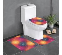 XBKGOHA Lot de 3 tapis de sol antidérapants Motif feu d'artifice pour un confort ultime