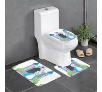 XBKGOHA Lot de 3 tapis de sol antidérapants Princesse lapin dans le château Tapis de salle de bain pour un confort ultime, Master Bathrooms