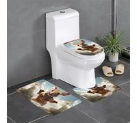 XBKGOHA Lot de 3 tapis de sol antidérapants rebondissants kangourou, tapis de salle de bain pour un confort ultime, salle de bains principale