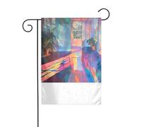 XBKGOHA Magnifique image colorée de lumière et d'ombre pour jardin, décoration de cour extérieure, 30,5 x 45,7 cm