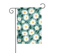 XBKGOHA Marguerite - Mât de drapeau de jardin extérieur - Décoration tendance - 30,5 x 45,7 cm