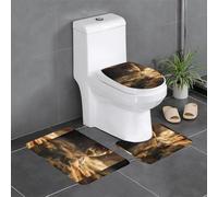 XBKGOHA Master Bathrooms Lot de 3 tapis de sol antidérapants Motif sablier et sable du temps pour un confort ultime
