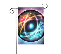 XBKGOHA Merveilleux Univers - Mât de drapeau de jardin - Décoration de cour extérieure - Tendance - 30,5 x 45,7 cm