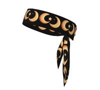 XBKGOHA Moon Cookies Say Goodnight Foulard de sport, absorbant la transpiration et respirant, bandeau de mouvement, foulard double face