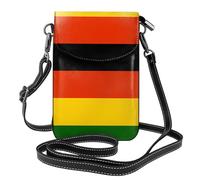 XBKGOHA Petit sac à main pour téléphone portable 19,3 x 12,4 cm, motif drapeau du Zimbabwe imprimé drapeau du Zimbabwe, étui à rabat en cuir pour femme, parfait pour la marche, le camping
