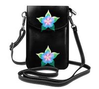 XBKGOHA Petit sac à main pour téléphone portable de 19,3 x 12,4 cm avec imprimé Little Star On Morning Glory en cuir pour femme, parfait pour la marche, le camping