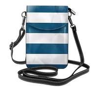 XBKGOHA Petit sac à main pour téléphone portable de 19,3 x 12,4 cm, imprimé drapeau grec, étui à rabat en cuir pour femme, parfait pour la marche, le camping
