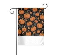 XBKGOHA Photo artistique Jack-O'-Lantern mât de drapeau de jardin décoration de cour extérieure mode 30,5 x 45,7 cm