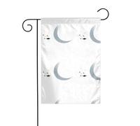 XBKGOHA Photo de petit lapin blanc dit bonsoir pour jardin extérieur décoration de cour 30,5 x 45,7 cm