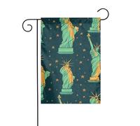 XBKGOHA Statue de la Liberté à New York - Mât de drapeau de jardin extérieur - Décoration tendance - 30,5 x 45,7 cm
