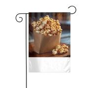 XBKGOHA Sweet Popcorn Tableau mât de drapeau extérieur décoration de cour 30,5 x 45,7 cm
