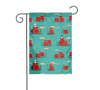 XBKGOHA Tableau de batteur de jardin mât de drapeau extérieur décoration de cour tendance 30,5 x 45,7 cm