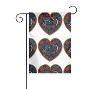 XBKGOHA Tableau imprimé amour mât drapeau extérieur cour décoration mode 30,5 x 45,7 cm