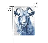 XBKGOHA Tableau imprimé chèvre bleue pour jardin, jardin, cour, décoration tendance, 30,5 x 45,7 cm