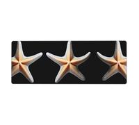 XBKGOHA Tapis de souris extra large avec image d'étoile de mer à cinq coins, forte adhérence, durable, bord de verrouillage précis 30,5 x 80 cm