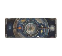 XBKGOHA Tapis de souris extra large avec motif de boussole de tarot, forte adhérence, durable, bord de verrouillage précis 30,5 x 80 cm