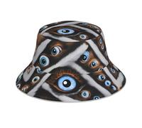 XBKGOHA The Evil Eye Looked Printing Chapeau bob réfléchissant pour homme et femme Style décontracté Noir