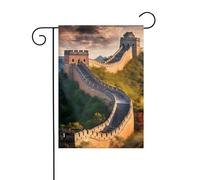 XBKGOHA The Great Wall of China Picture Garden Flag Pole Outdoor Courtyard Decoration Fashion 30,5 x 45,7 cm