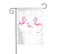XBKGOHA The joyful family of granes Picture Garden Flag Pole Outdoor Courtyard Decoration Fashion 30,5 x 45,7 cm