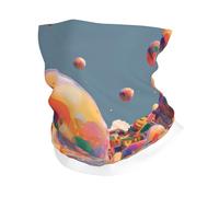 XBKGOHA Un foulard de sport coloré à motif de bulles respirant absorbant la transpiration, masque facial, protège-poignet