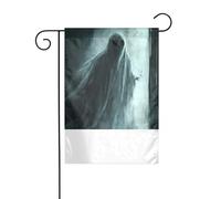 XBKGOHA Une image fantôme terrifiante mât de drapeau de jardin extérieur décoration cour décoration mode 30,5 x 45,7 cm