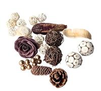 XBLOOMBOX BaNaturle Pot pourri fait à la main en matériaux d'automne parfumés pour bol décoratif pour décoration d'intérieur avec parfum durable 14 x 5 x 14 cm