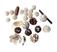 XBLOOMBOX Sac de pot-pourri parfumé à la vanille d'automne avec parfum riche de vanille, fruits secs faits à la main pour Thanksgiving, décoration d'intérieur, 14 x 5 x 14 cm