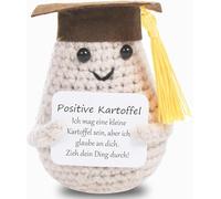 XBOCMY Mini Potate Positive de Poche, Cadeaux pour Petit ami, Cadeau Amusant pour Petite Amie, Cadeaux motivants, Petite breloque Porte-Bonheur Best Friend, Petite breloq