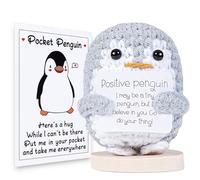 XBOCMY Pocket Hug Positive Pingouin, Poupée pingouin, Pomme de terre positive, Cadeau de remise de diplôme, Cadeau de Mutmager, Porte-bonheur, Cadeau d'examen