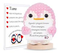 XBOCMY Regalo San Valentino Per Lui Lei Pinguino Positivo Regali Per Lei Lui Regali Di Coppia Regalo Fidanzato Fidanzata Regalo Anniversario Per Lui Lei Regalo Anniversario Matrimonio (rose)