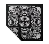 XBOKA Bandana imprimé tête de mort pour adulte, bandana western cachemire, foulard tendance pour danse de rue, foulard hip-hop