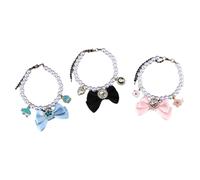 XBOKA Collier de costume en cristal pour chat, collier de princesse pour mariage, photo, vacances, collier de perles pour princesse