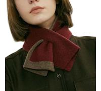 XBOKA Écharpe courte en tricot chaud pour costume de bureau, cache-cou, châle pour femme, écharpe croisée d'extérieur et d'intérieur