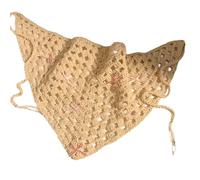 XBOKA Foulard coloré en crochet doux et confortable avec nœud en tricot pour femmes et filles