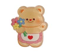 XBOKA Pince à cheveux pour filles avec ours au beurre pour femmes et enfants - Barrettes en forme de cœur - Épingle à cheveux douce des années 2000