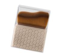 XBOKA Pinceau de maquillage multifonction à tête plate coudée pour base et application de crème en poudre Poignée confortable Outil de beauté