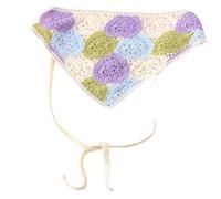 XBOKA Turban floral pour femme - Turban extensible - Foulard tricoté coloré